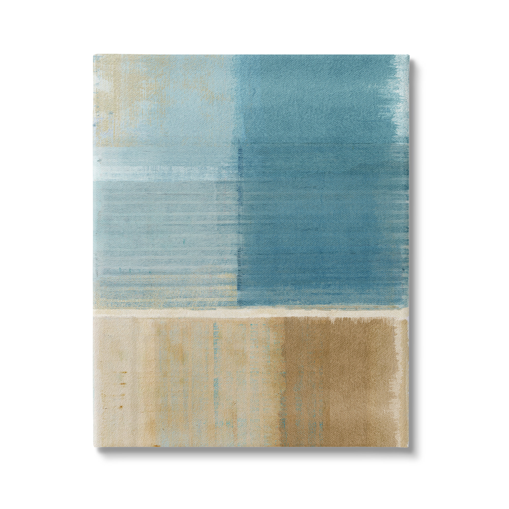 Wrought Studio™ Blue & Brown Painting Canvas Wall Art Design By Flora